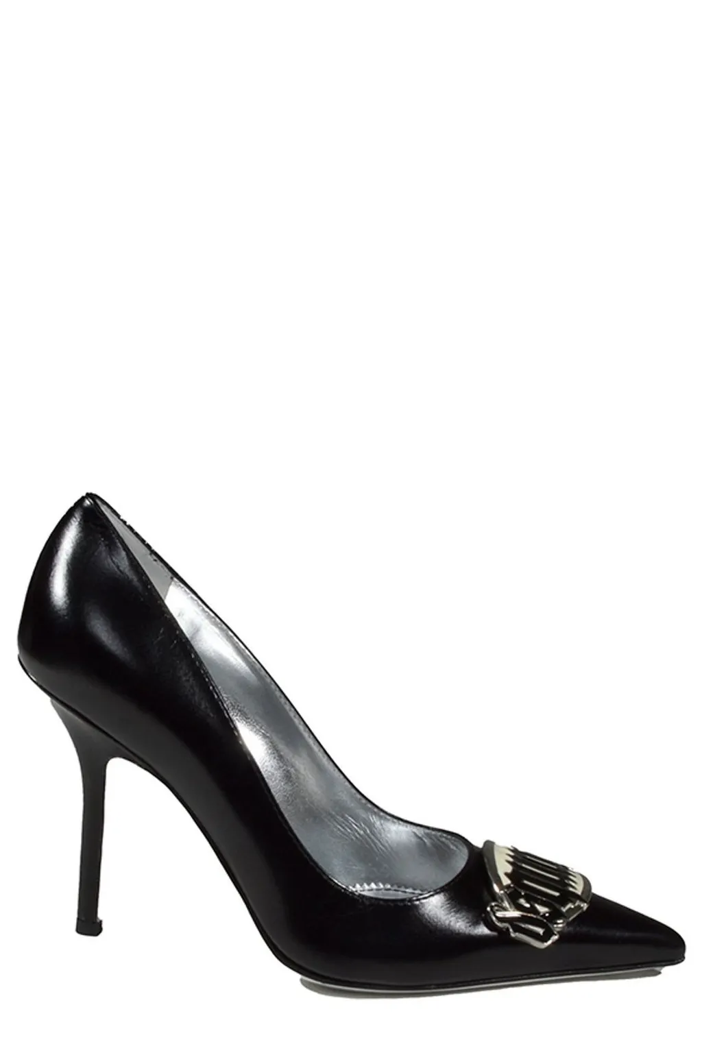 Logo Plaque Pointed-Toe Pumps