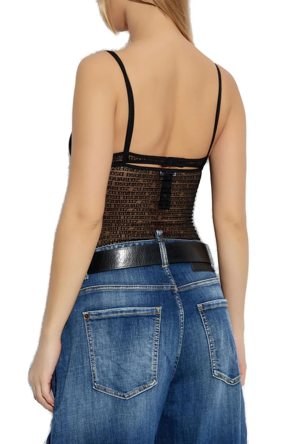 Allover Logo Lace Camisole Top