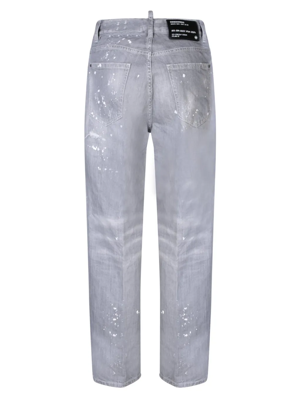 Distressed Spotted Washed Jeans