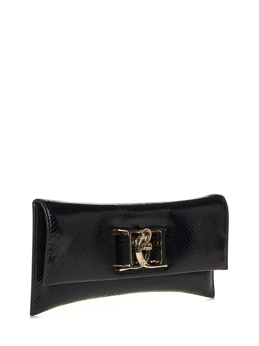Double D Plaque Clutch Bag