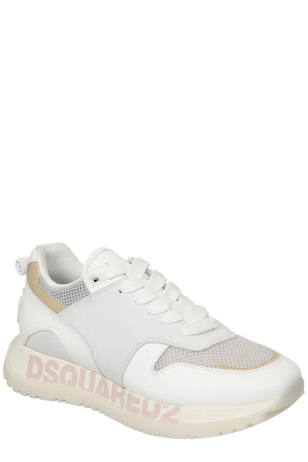 Panelled Lace-Up Sneakers