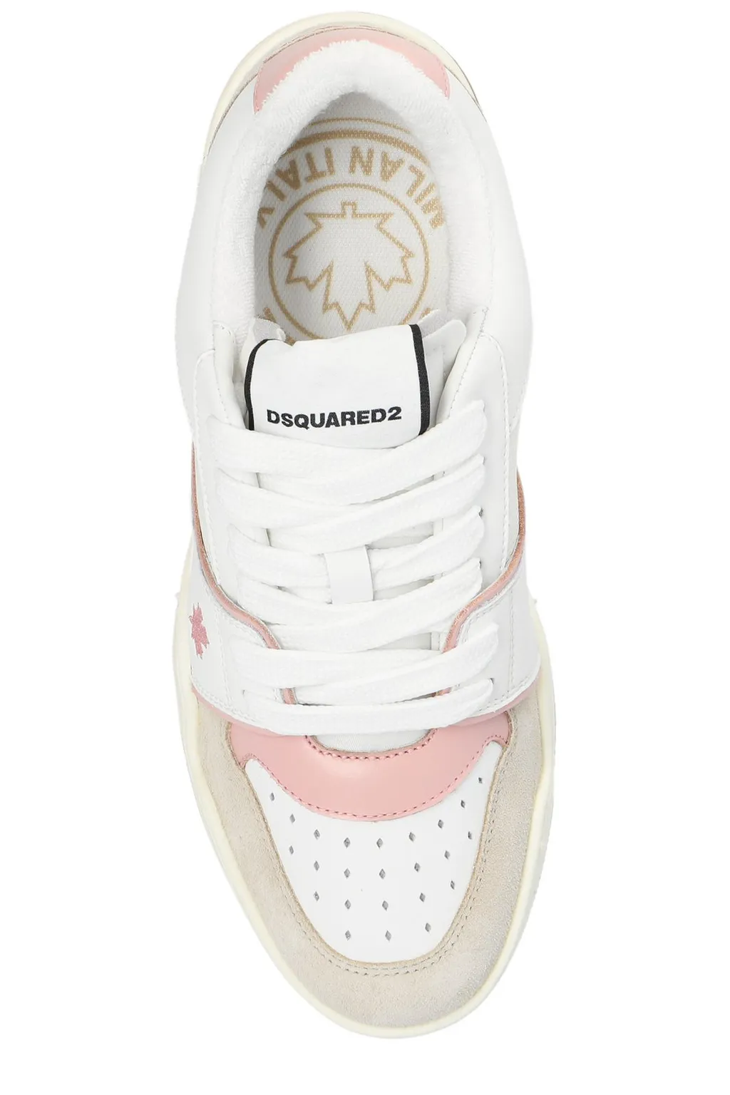 Spiker Panelled Lace-Up Sneakers