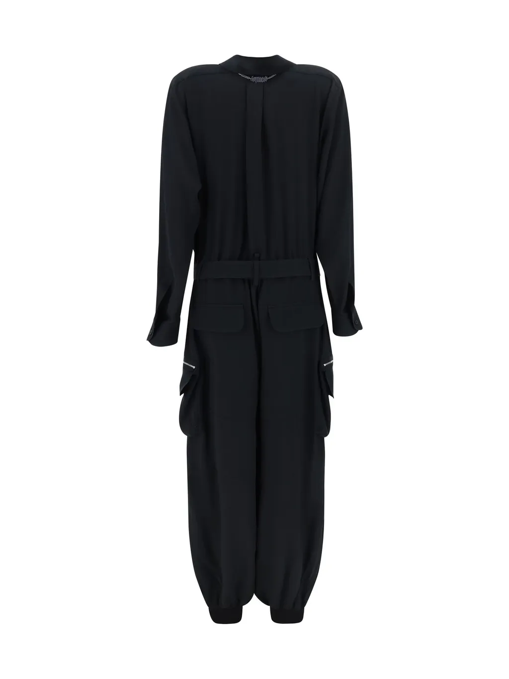 Long-Sleeved Cargo Jumpsuit