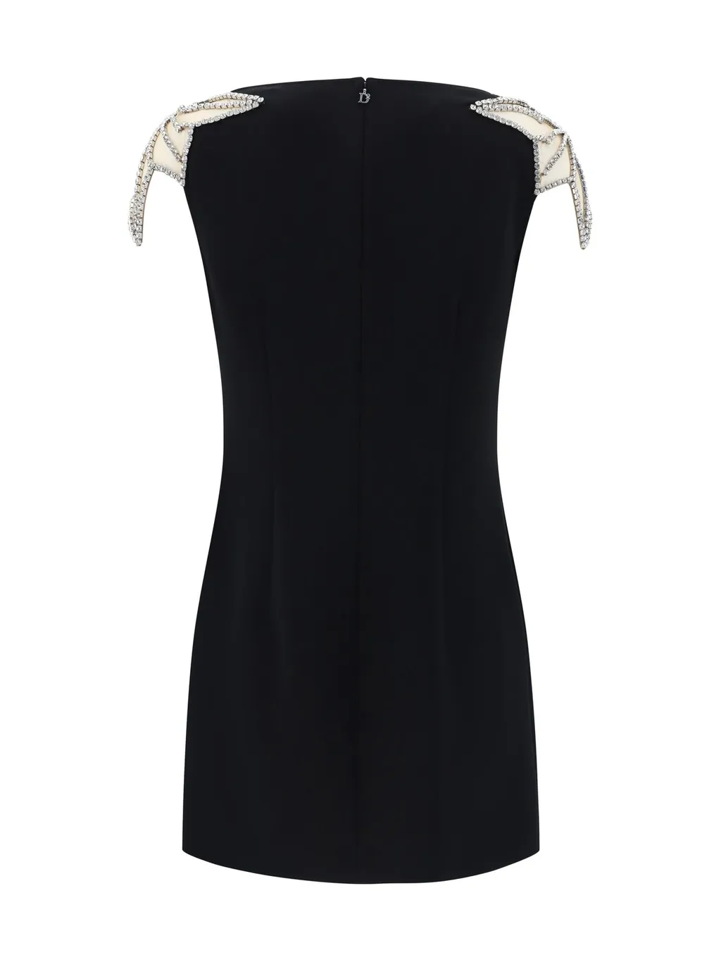 Star-Embellished Straight Hem Mini Dress
