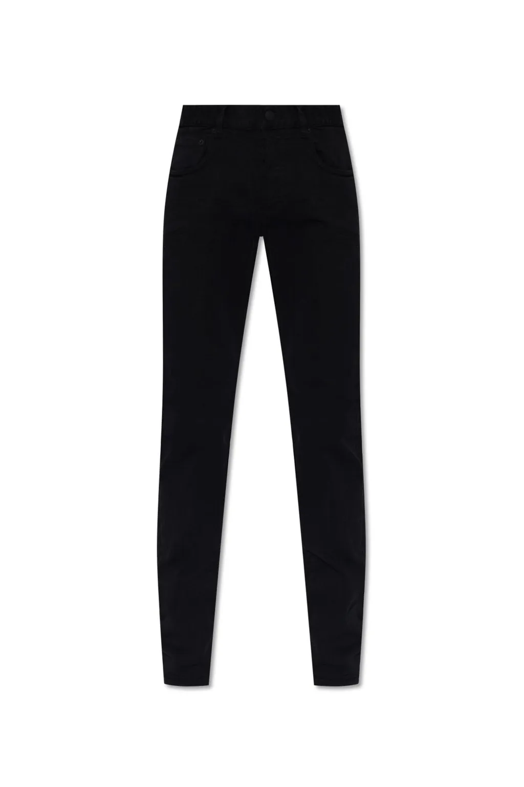 Logo Patch Tapered Leg Jeans