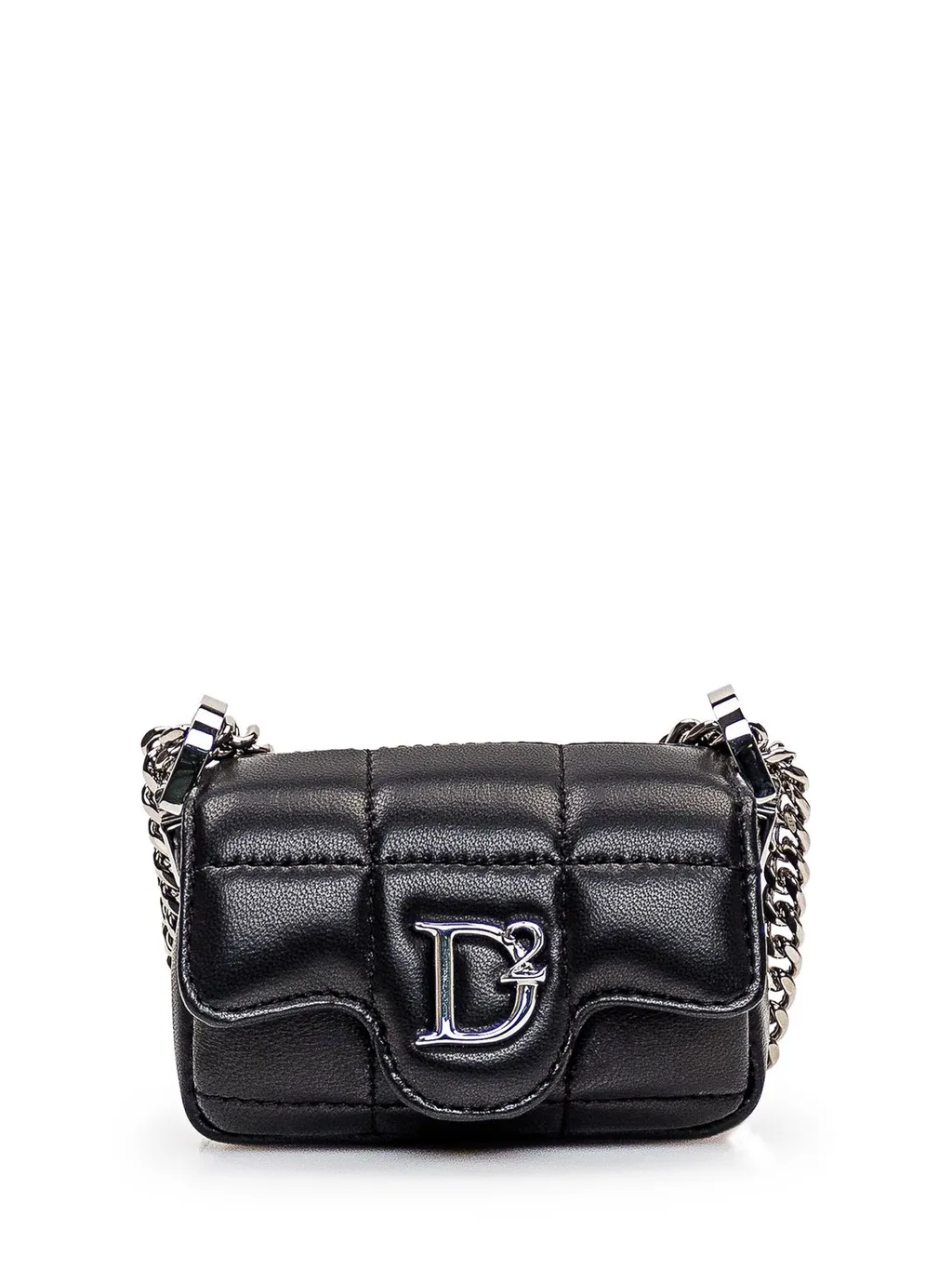 D2 Plaque Quilted Crossbody Bag