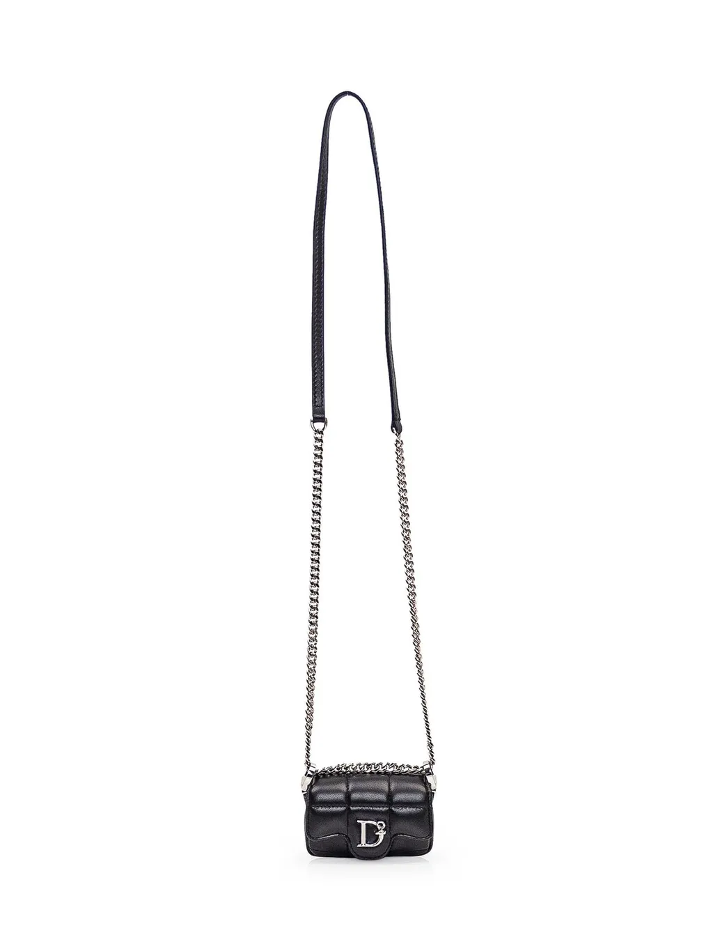 D2 Plaque Quilted Crossbody Bag