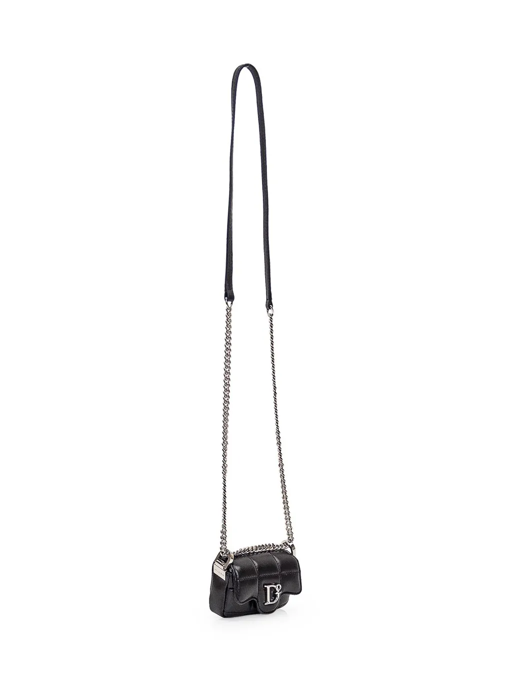 D2 Plaque Quilted Crossbody Bag