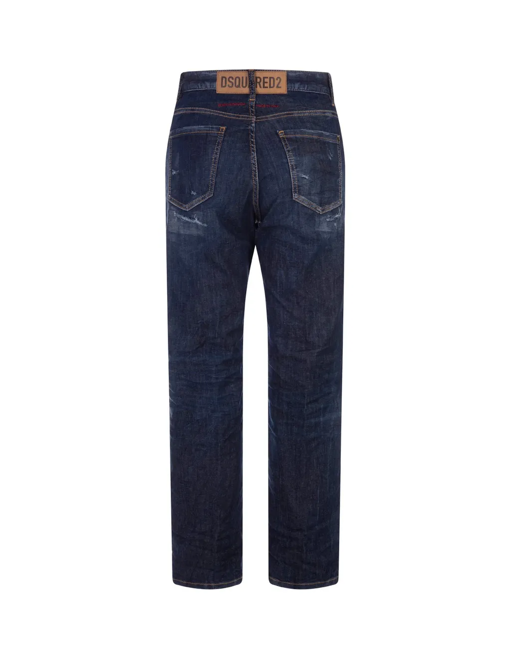 High Waisted Distressed Cropped Jeans