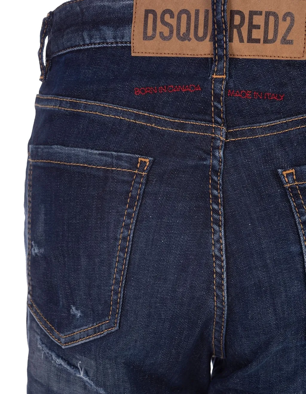 High Waisted Distressed Cropped Jeans
