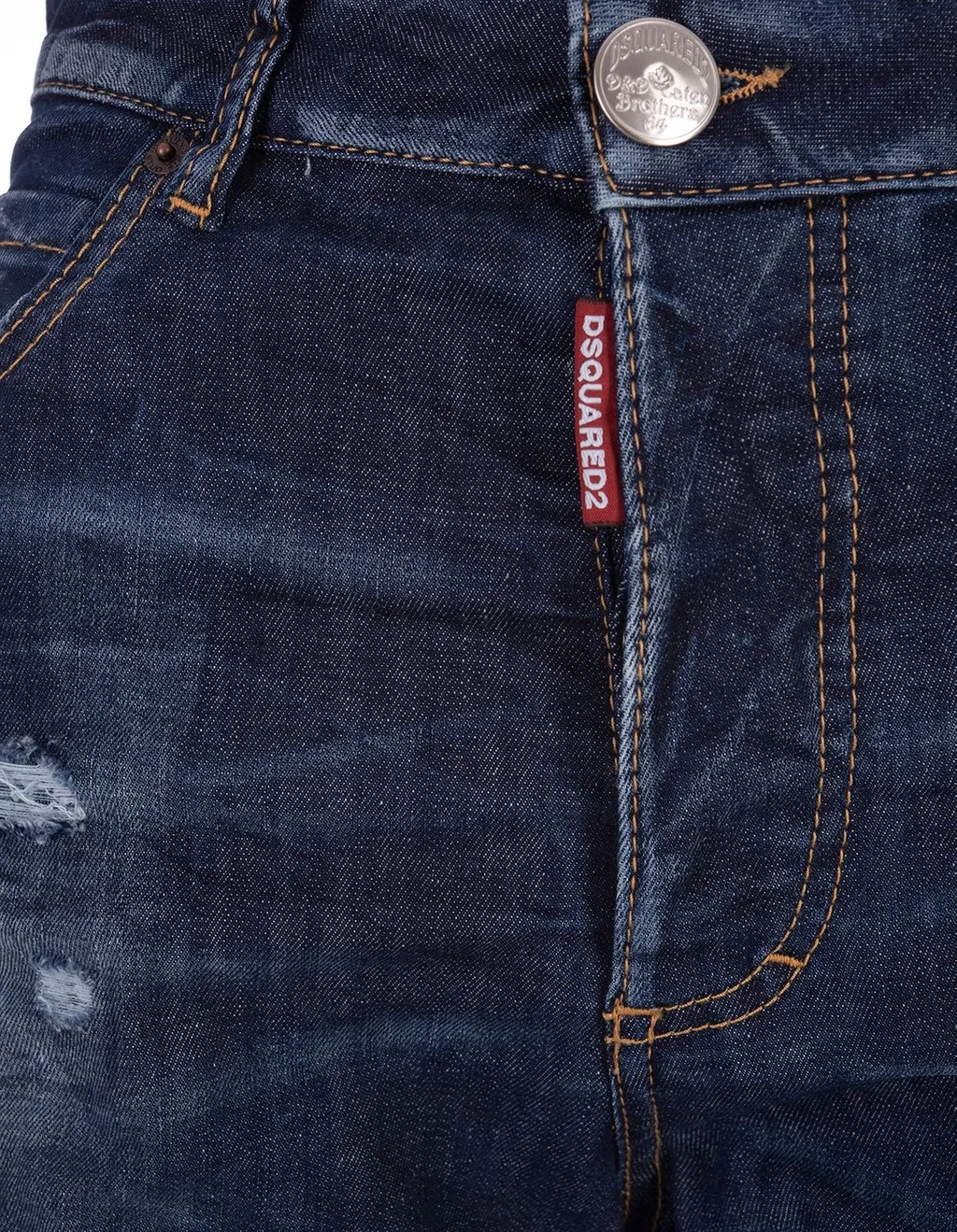 High Waisted Distressed Cropped Jeans