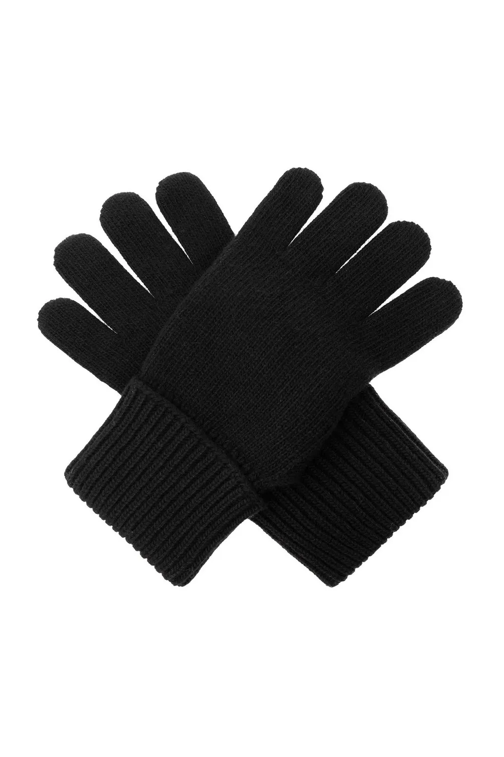 Logo Patch Knitted Gloves