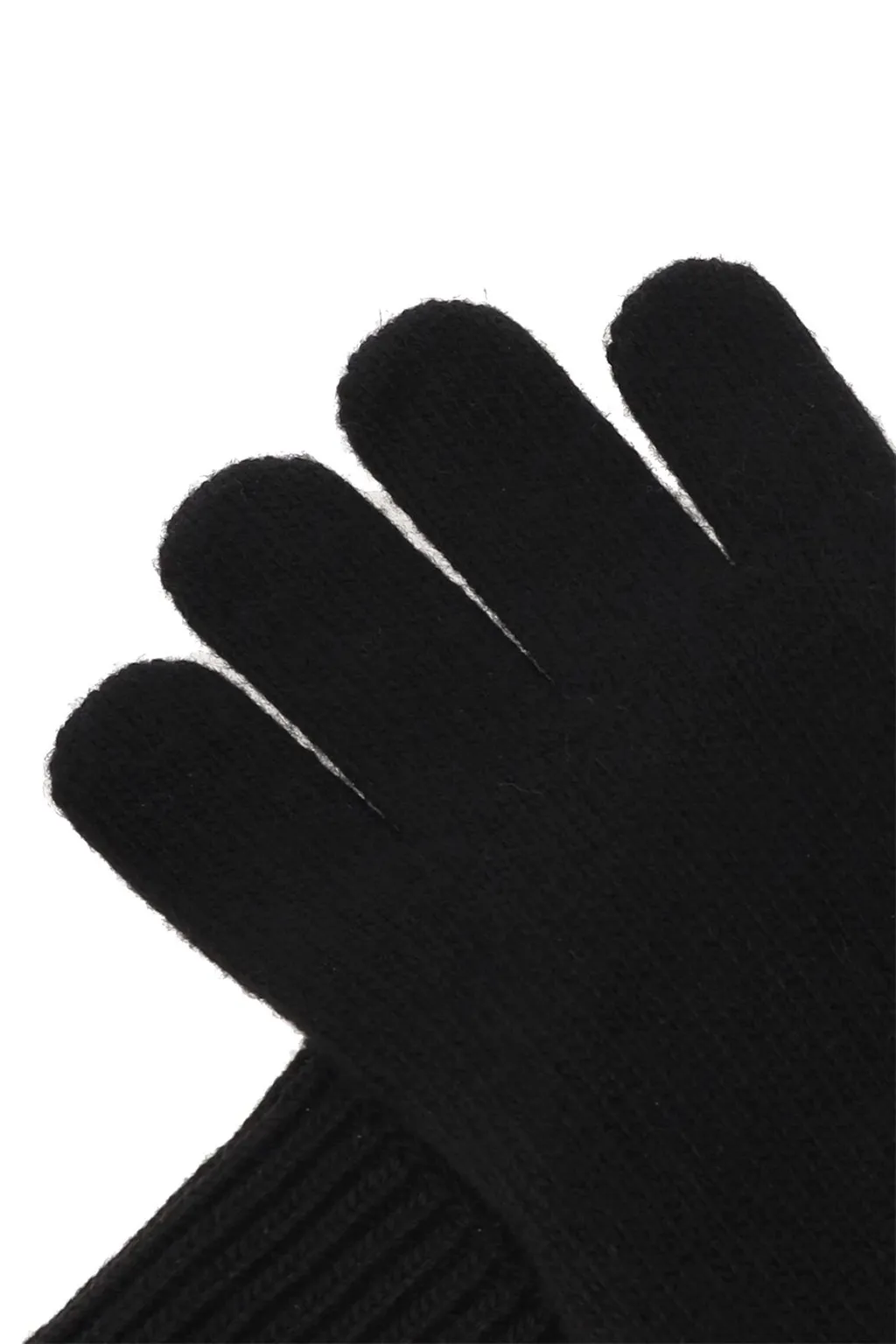 Logo Patch Knitted Gloves