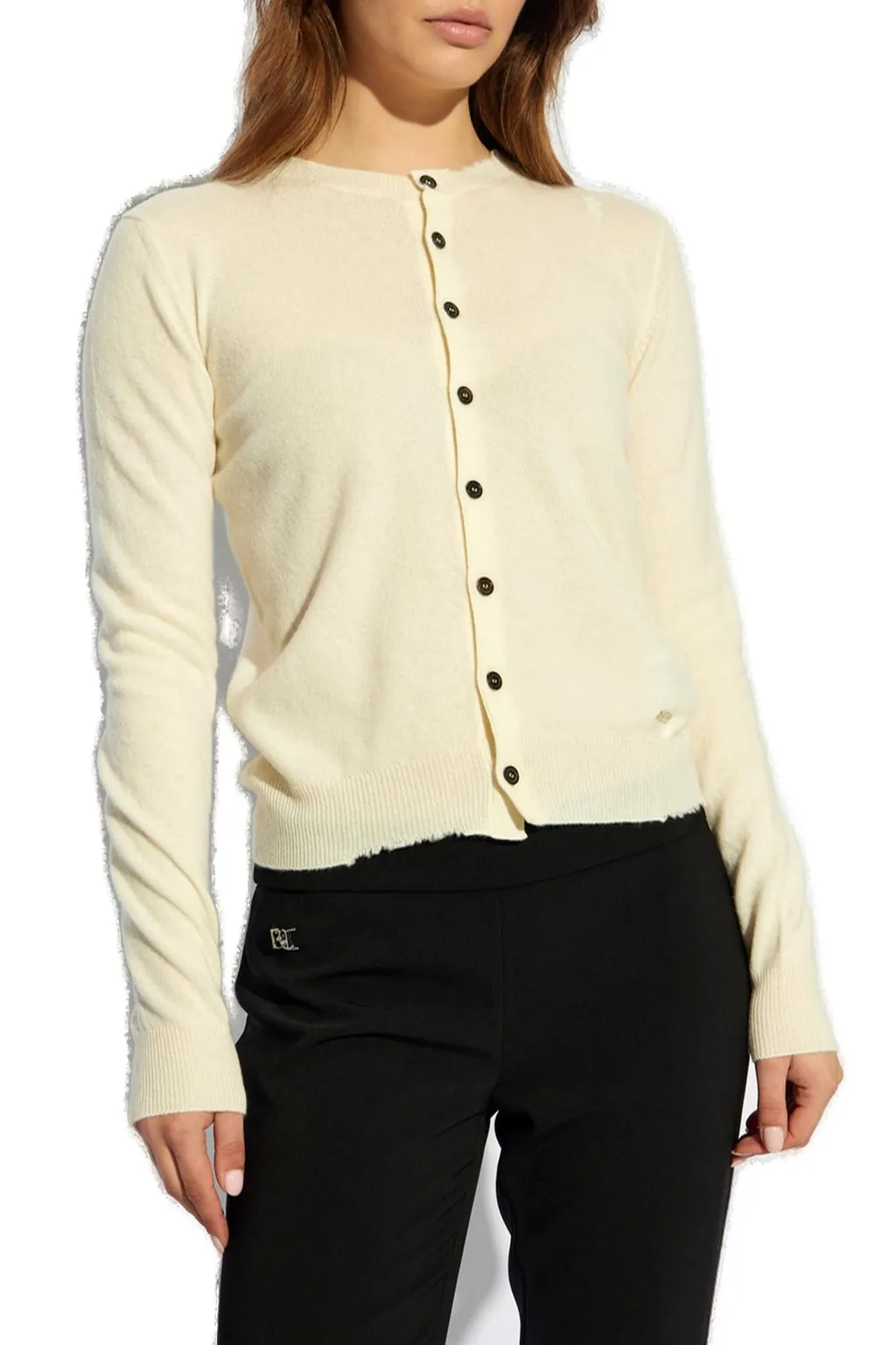 Logo Detailed Buttoned Cardigan