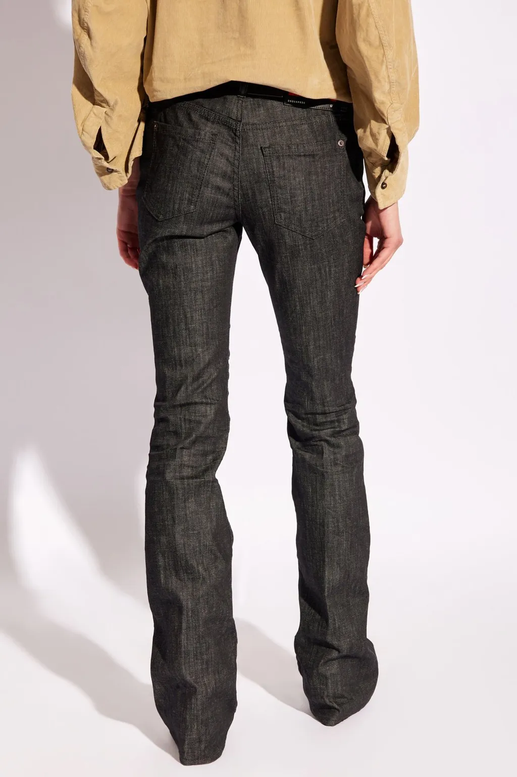Logo-Patch Flared Jeans