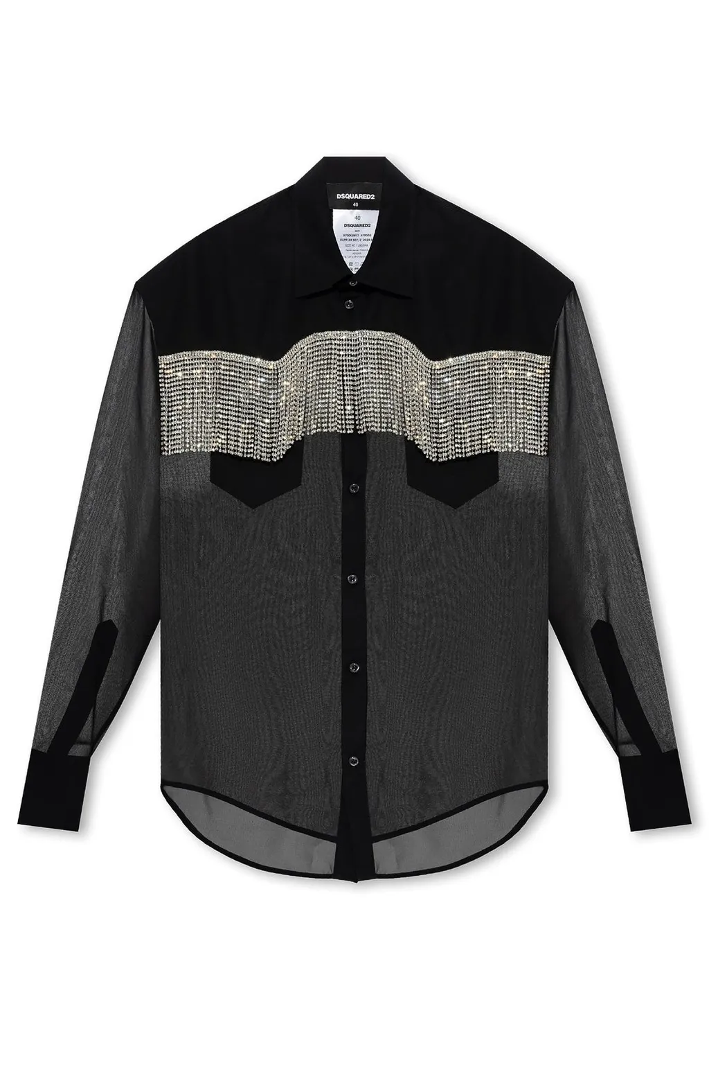 Fringed Long-Sleeved Shirt
