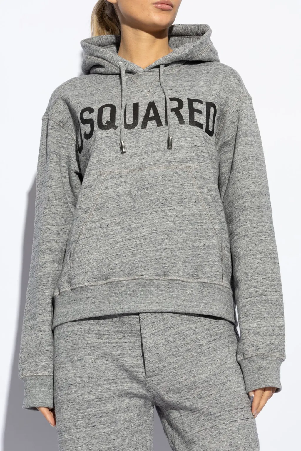 Logo Printed Drawstring Hoodie
