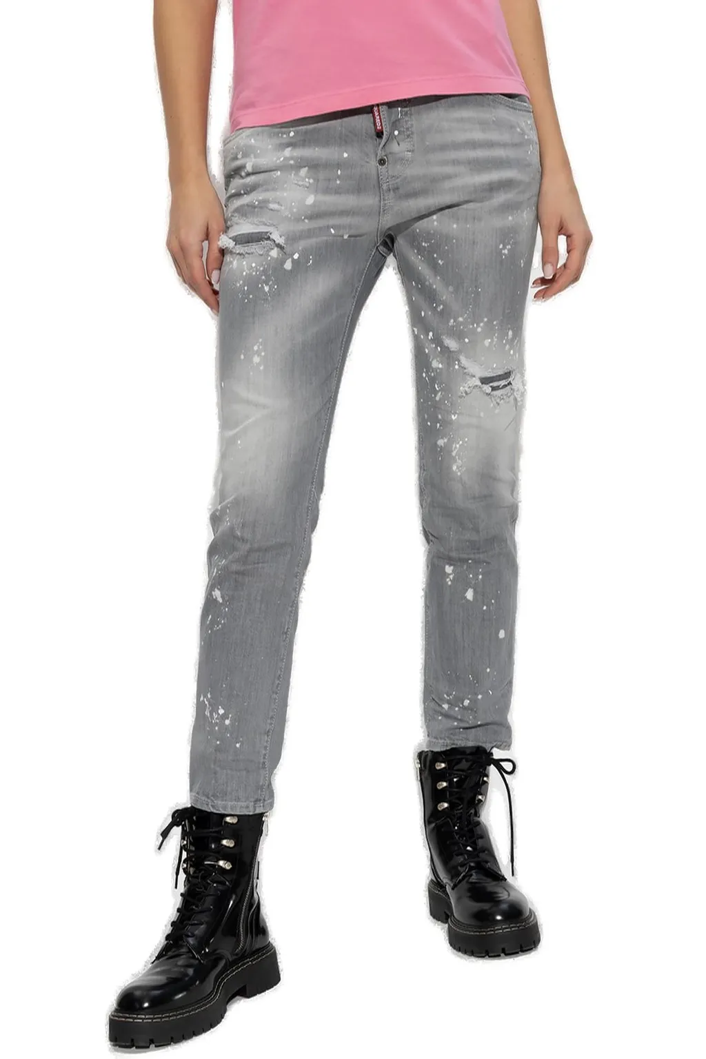 Distressed Cropped Jeans