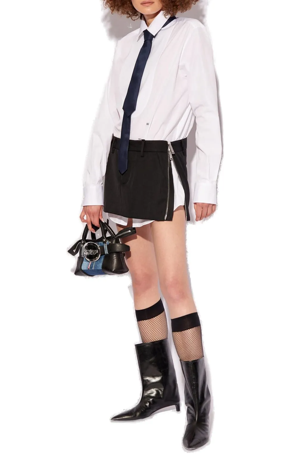 Zip-Detailed Skirt