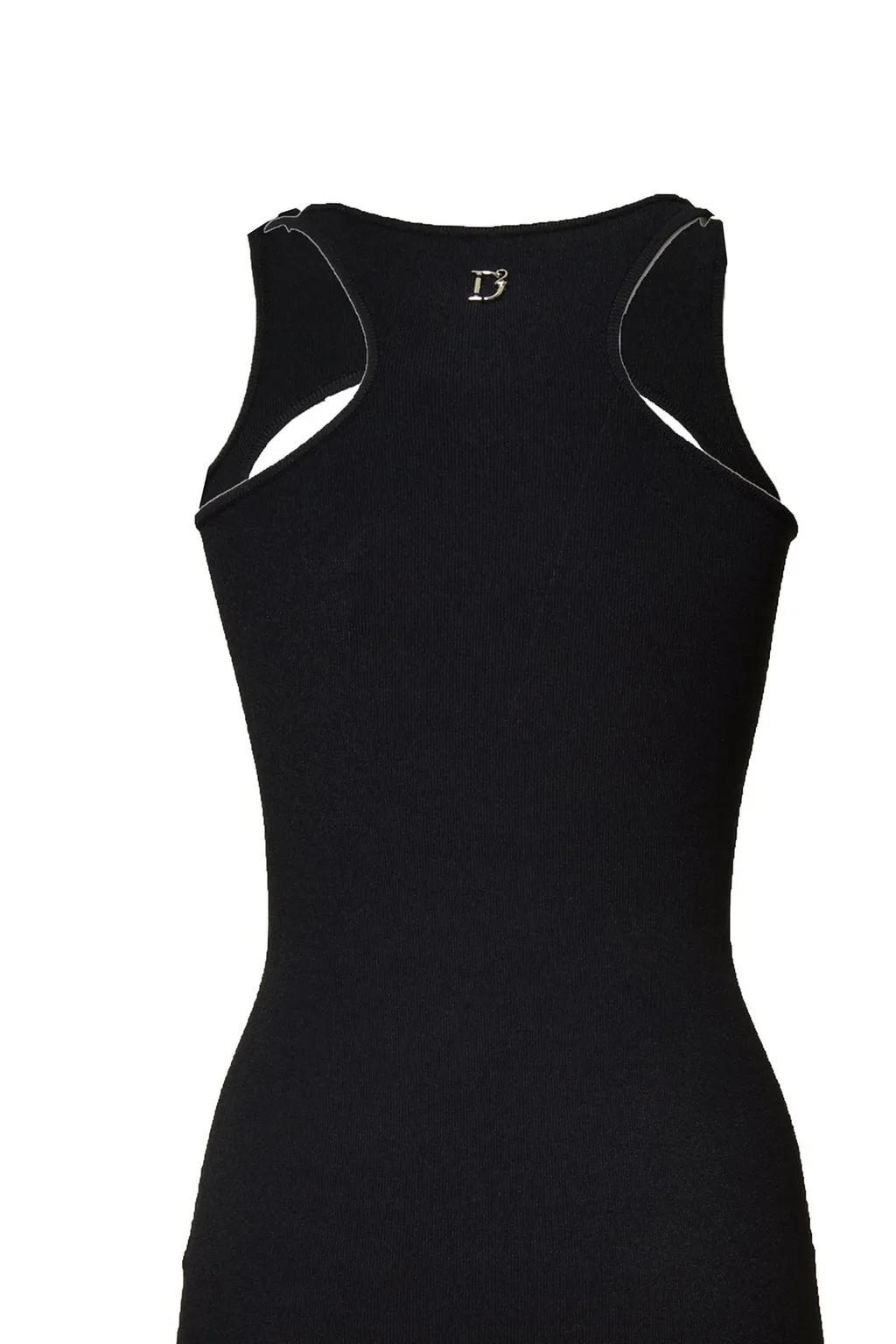 Cut-Out Detailed Knitted Sleeveless Dress