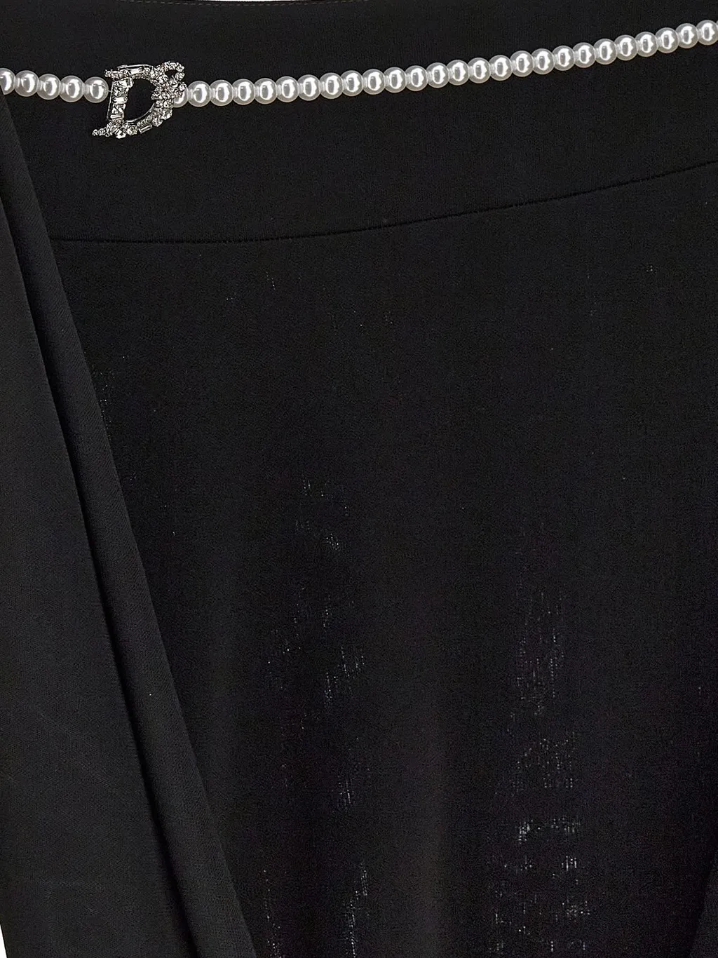 Embellished Logo Pearl Dress