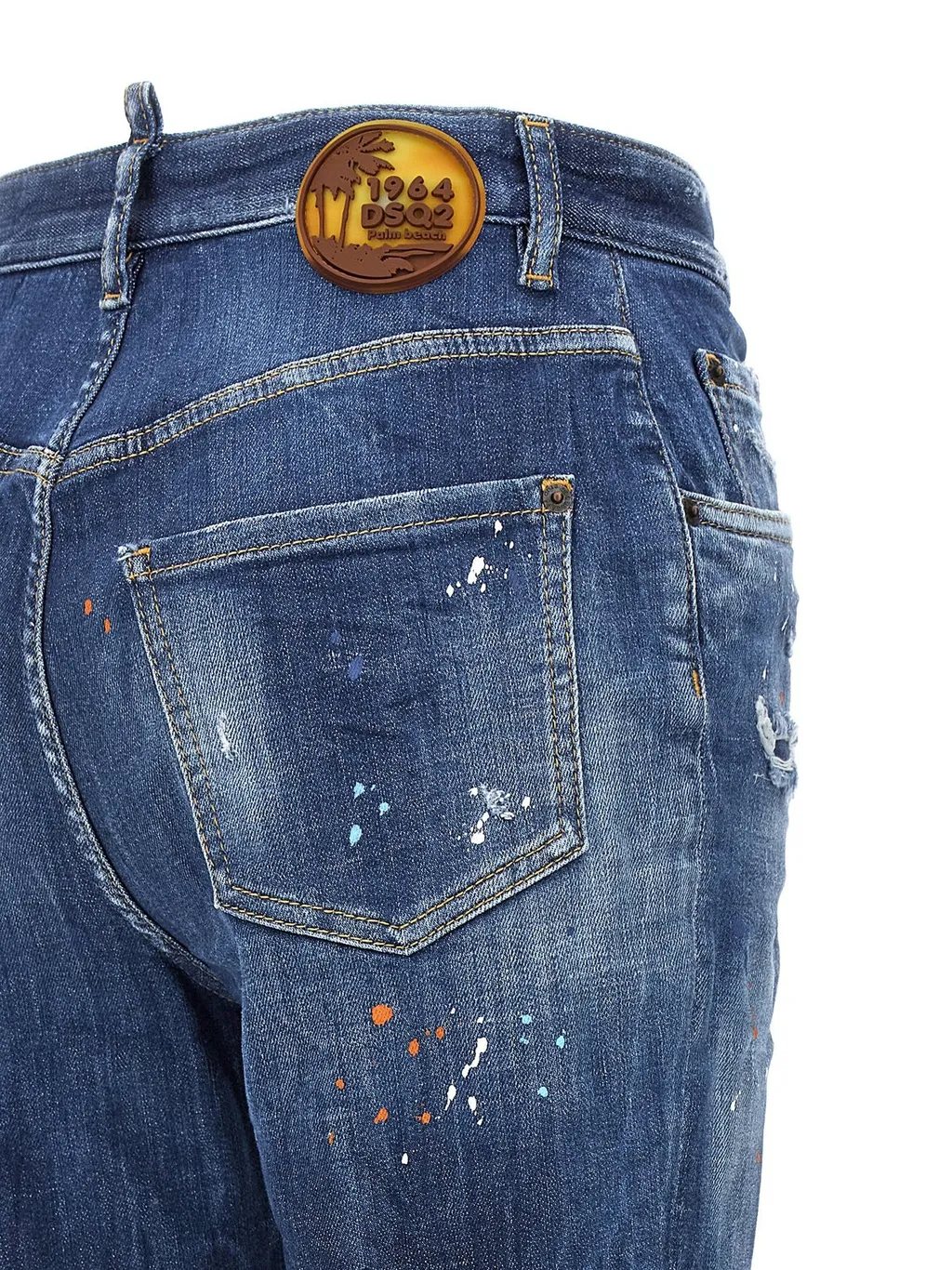 Distressed Tapered Jeans