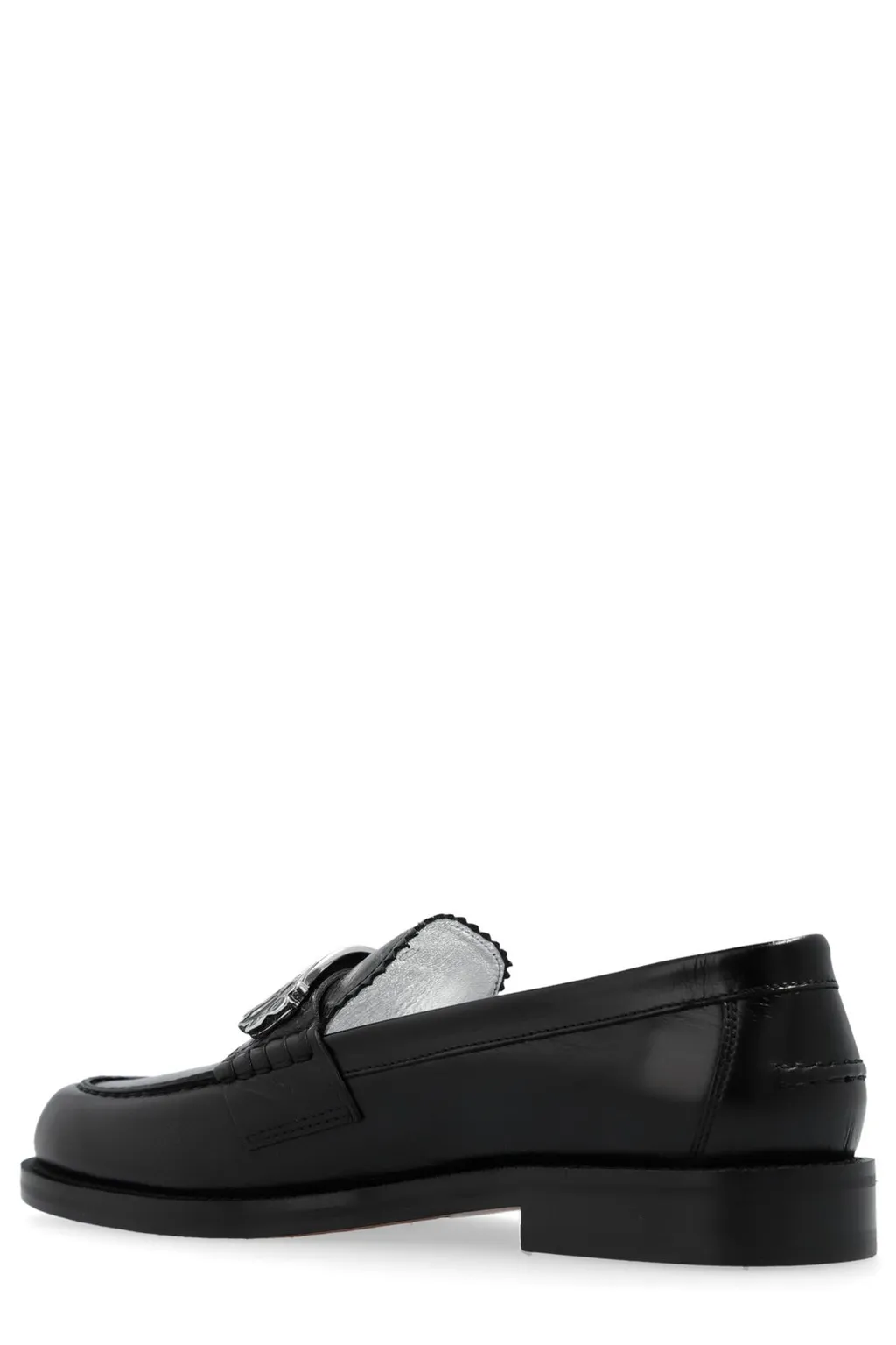 Logo-Plaque Slip-On Loafers