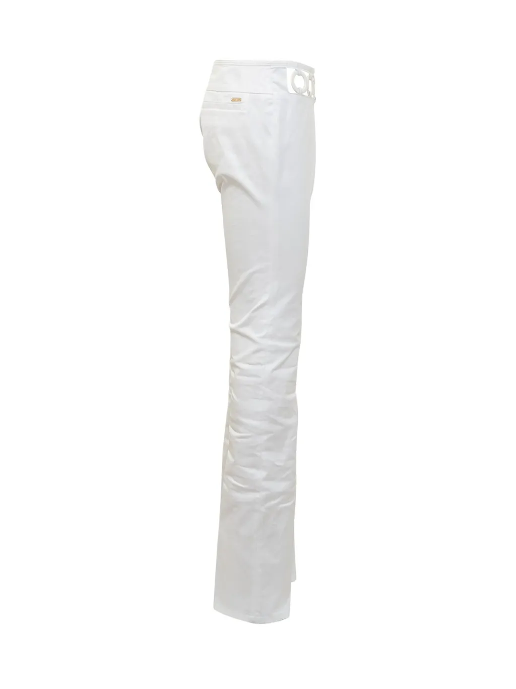 Cut-Out Straight-Leg Trousers