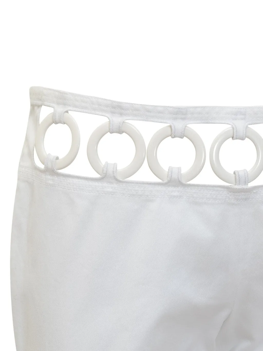 Cut-Out Straight-Leg Trousers