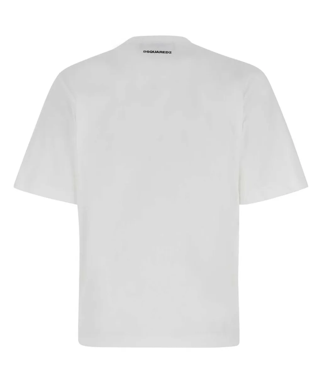 Heart Embellished Crewneck T-Shirt