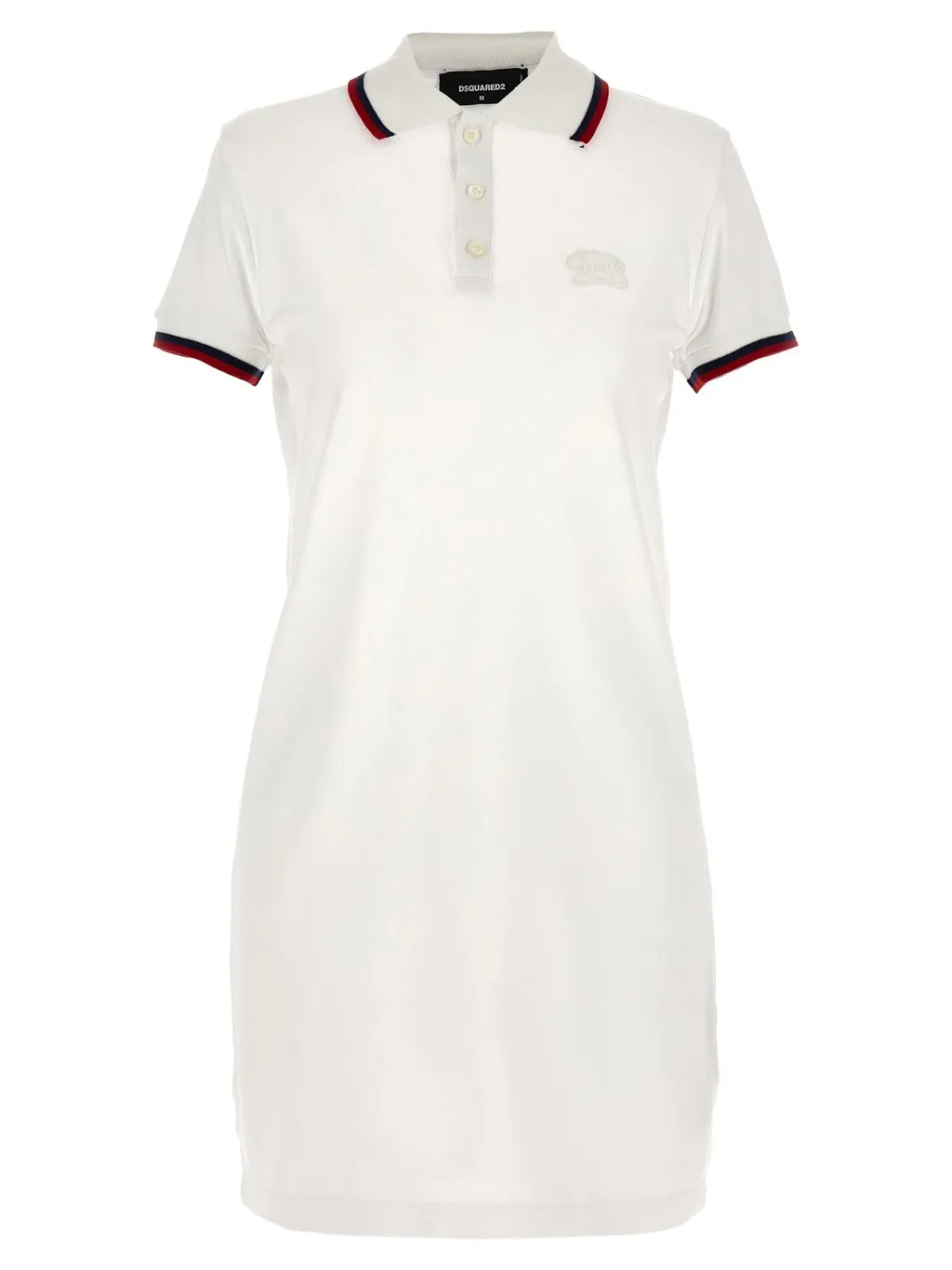 Logo Embroidered Maxi Cut Out Polo Dress