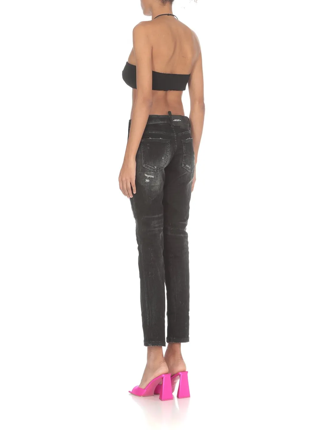 Halterneck Cropped Bralette Top