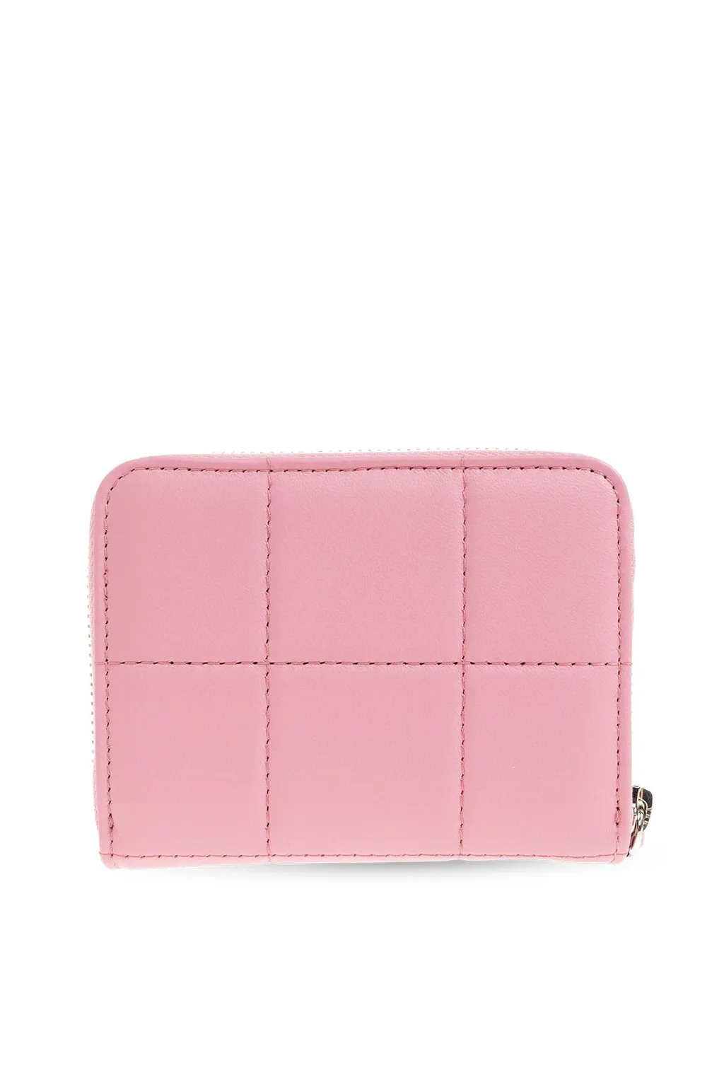 Logo Plaque Zip-Around Quilted Wallet