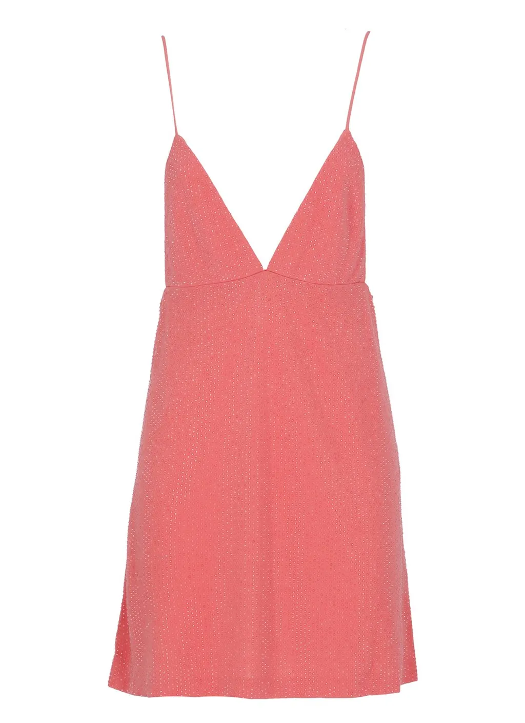 Embellished V-Neck Mini Dress