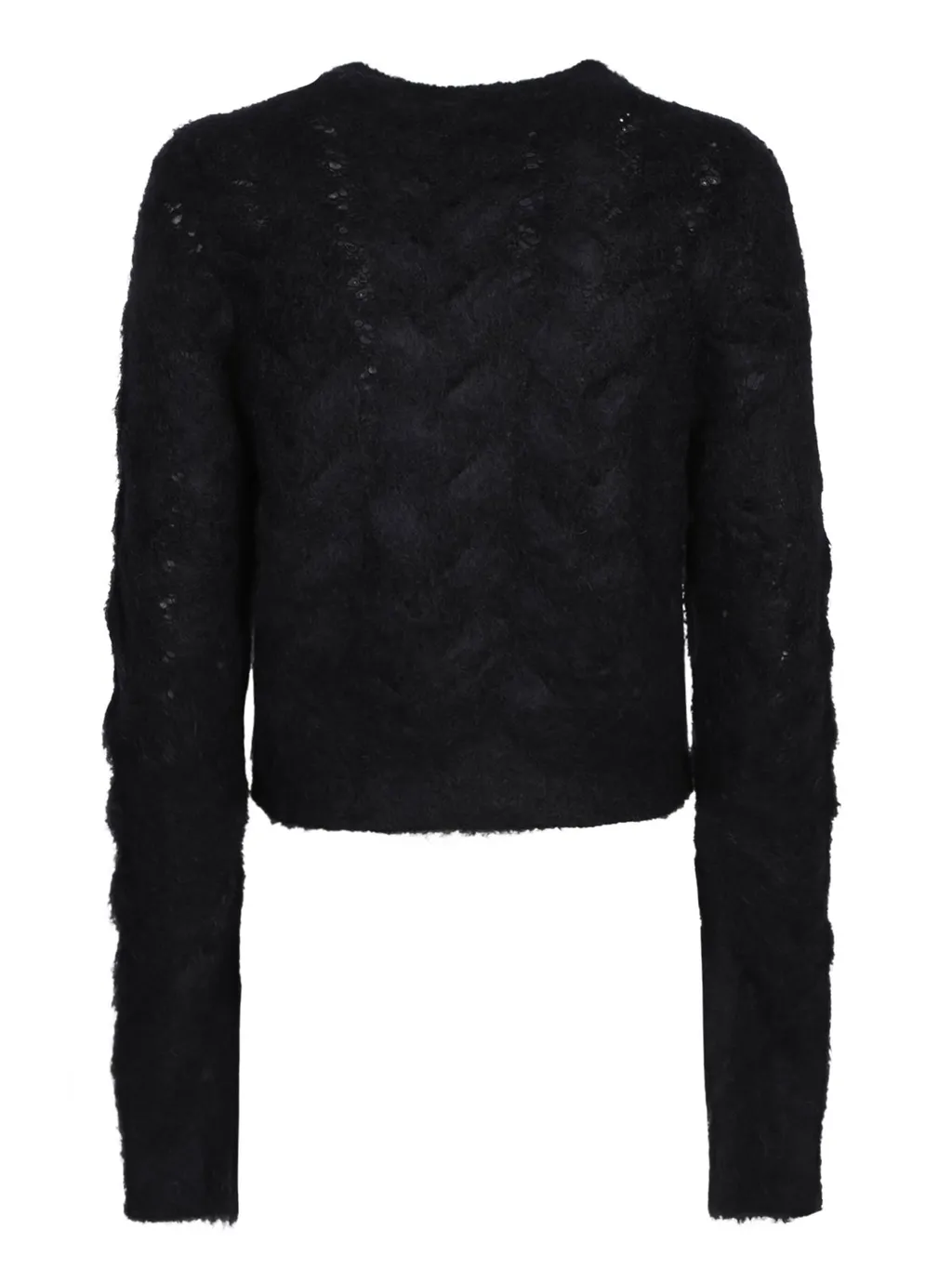 Logo Plaque Brushed Effect Jumper