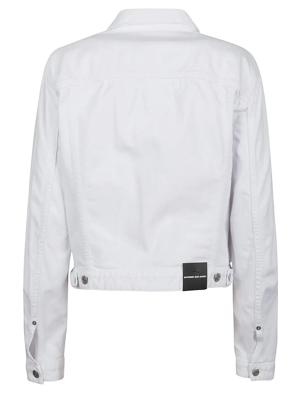 Buttoned Long-Sleeved Denim Jacket