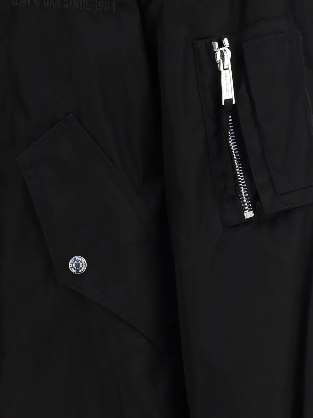 Logo Embroidered Zipped Bomber Jacket