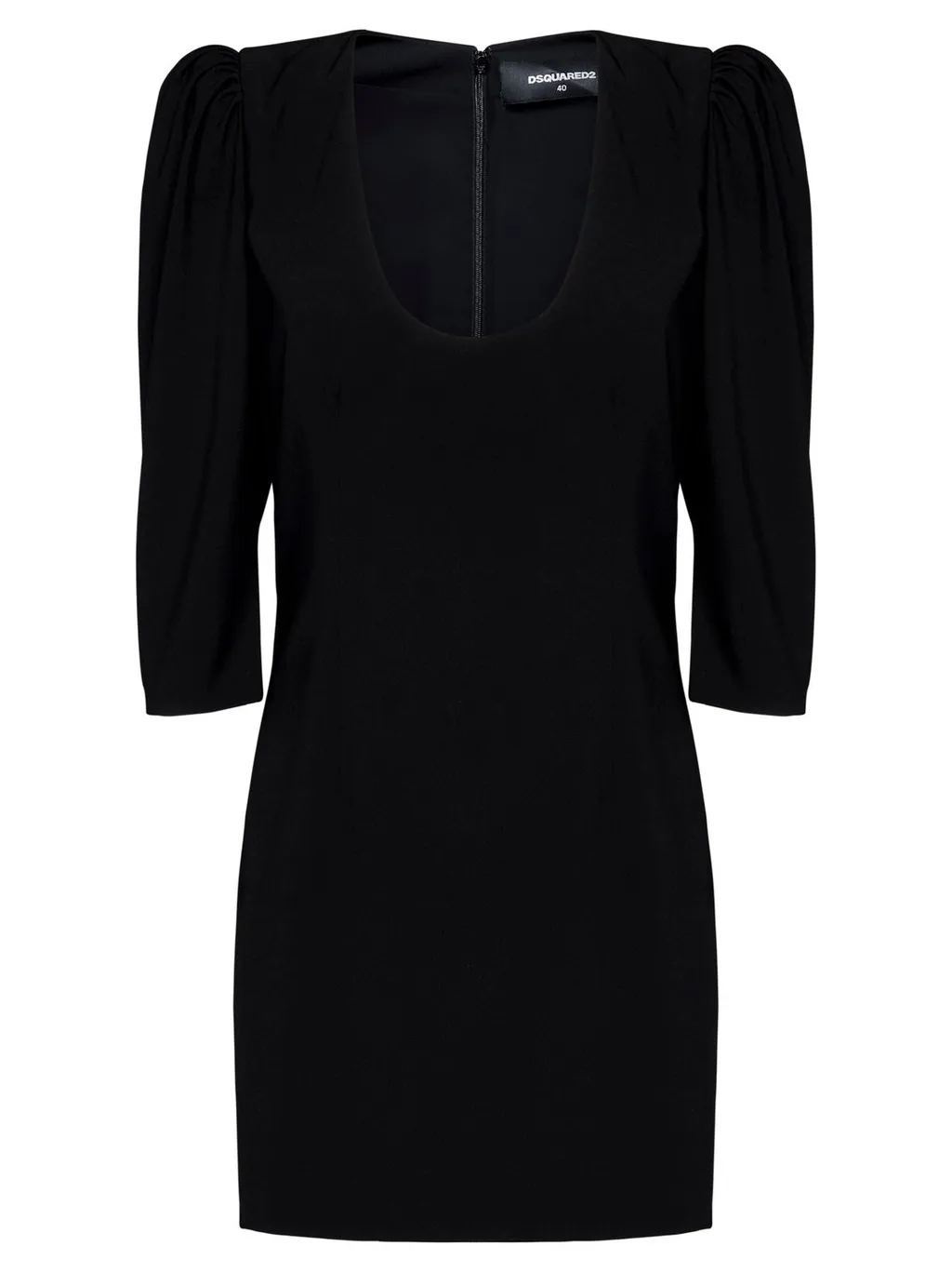 Puff-Sleeved Mini Dress