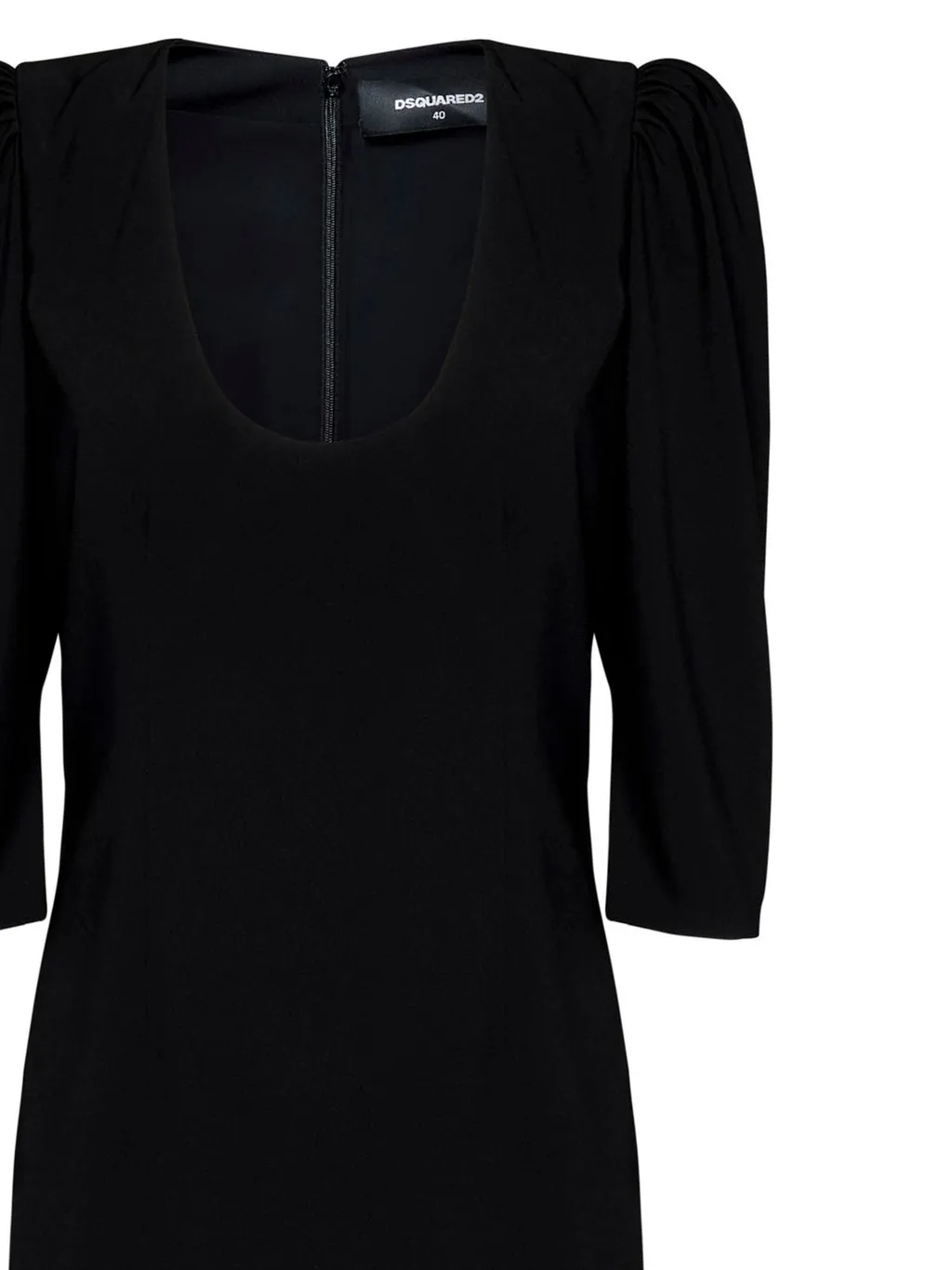 Puff-Sleeved Mini Dress