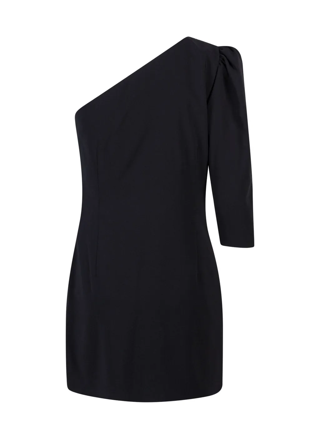 Logo Plaque On-Shoulder Mini Dress