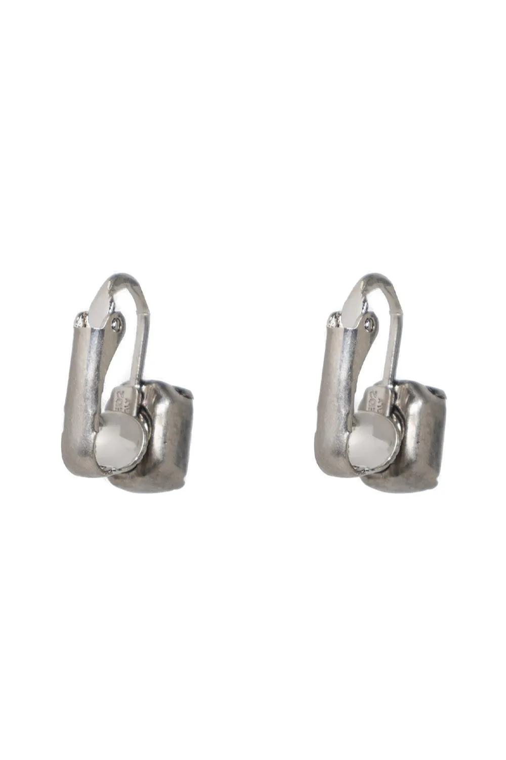 Ibra Embellished Logo-Engraved Clip Earrings