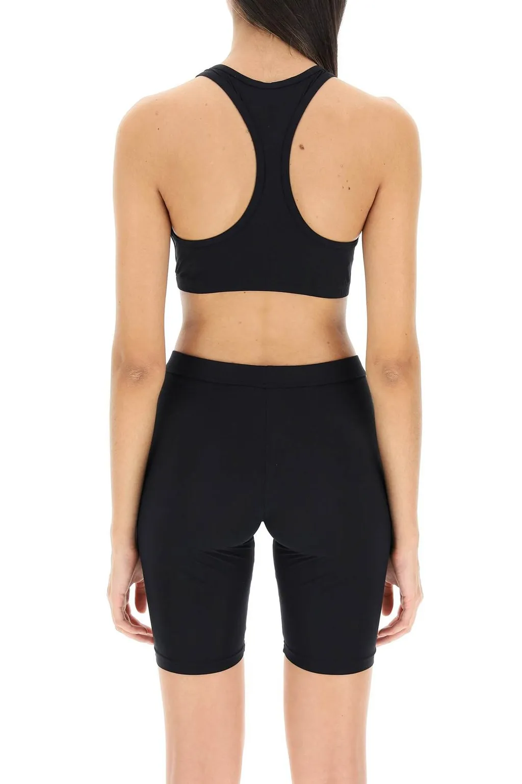 Logo Detailed Cropped Sports Bra