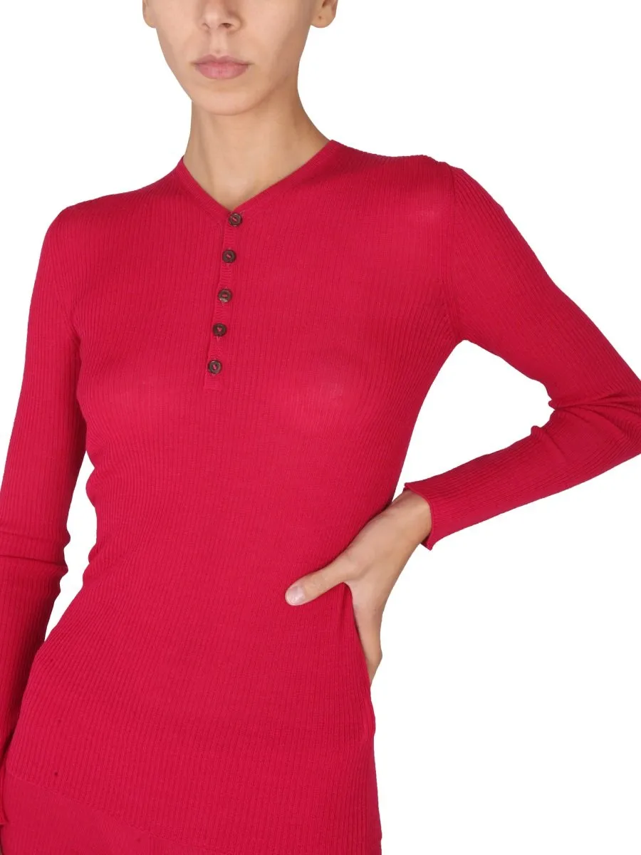 V-Neck Knitted Jumper