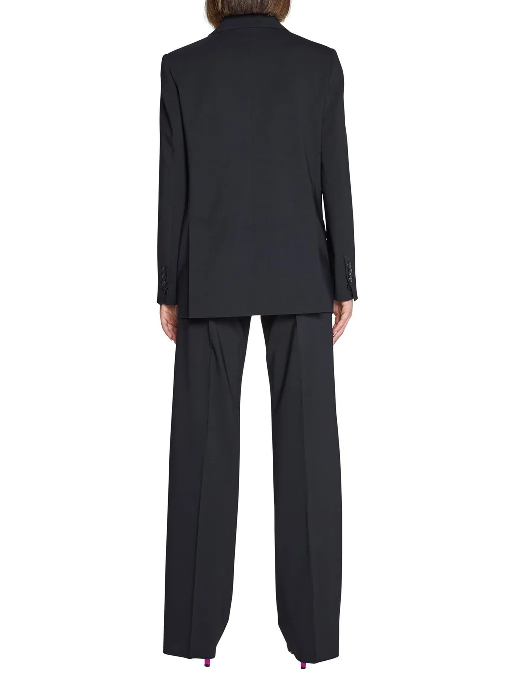 Single-Breasted Wide-Leg Suit
