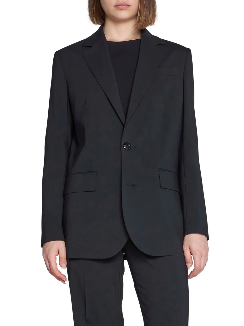Single-Breasted Wide-Leg Suit