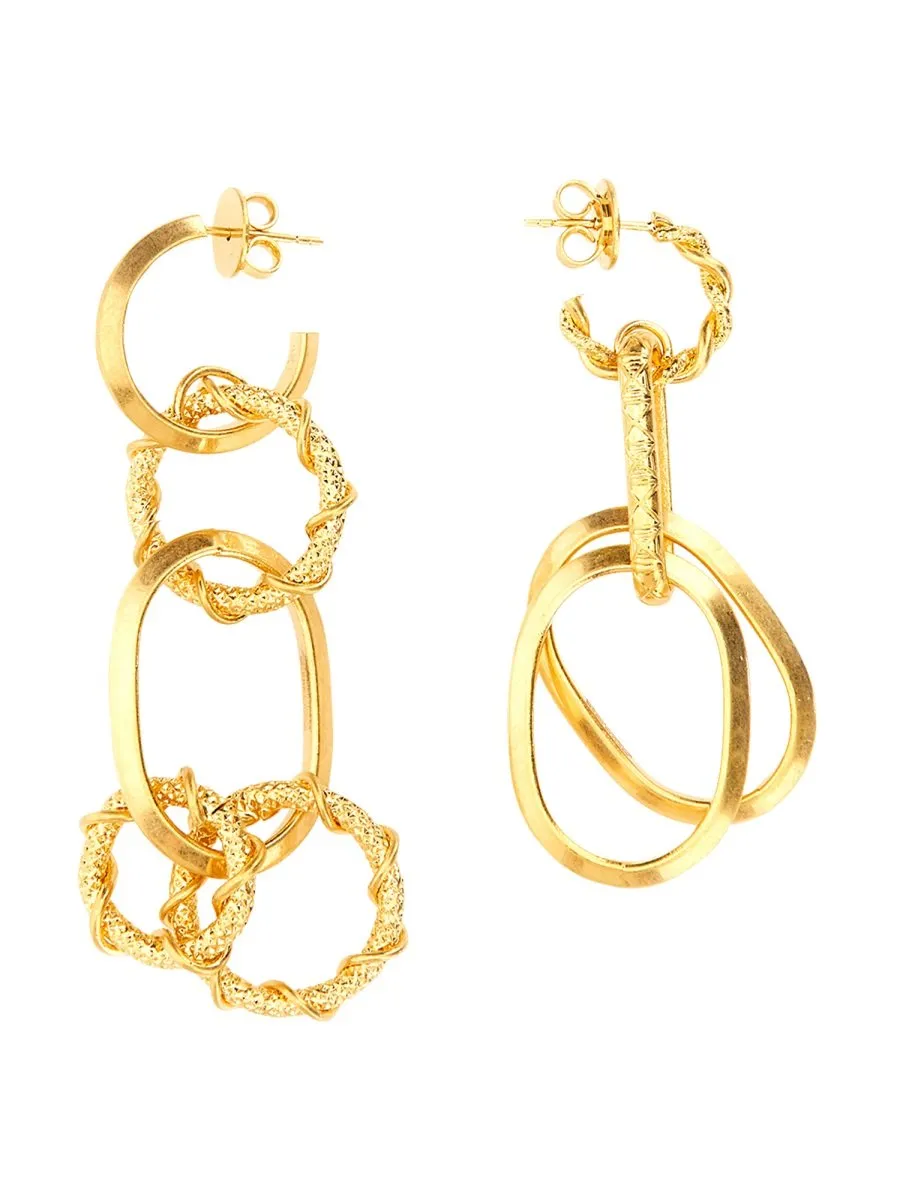 Ring Chain Earrings