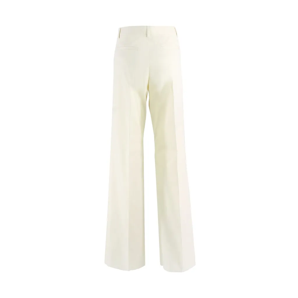 Pleat-Front Detail Pants