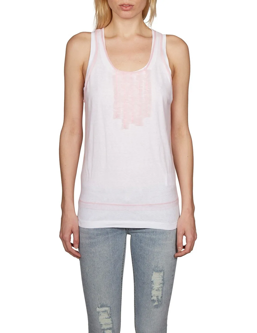 Tulle Double Tank Top