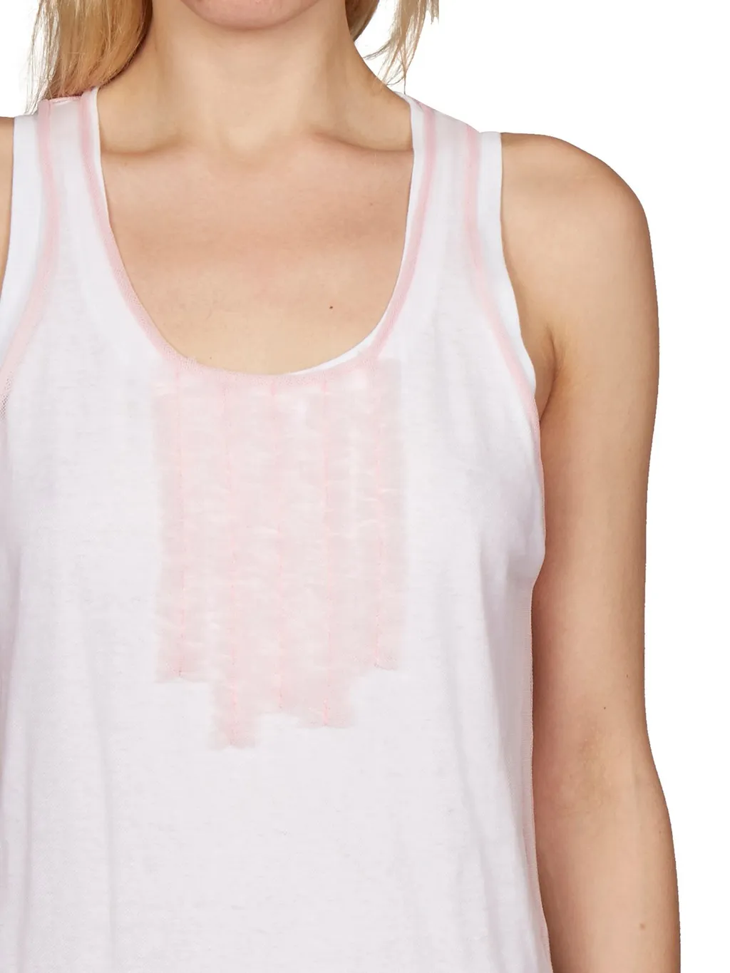 Tulle Double Tank Top