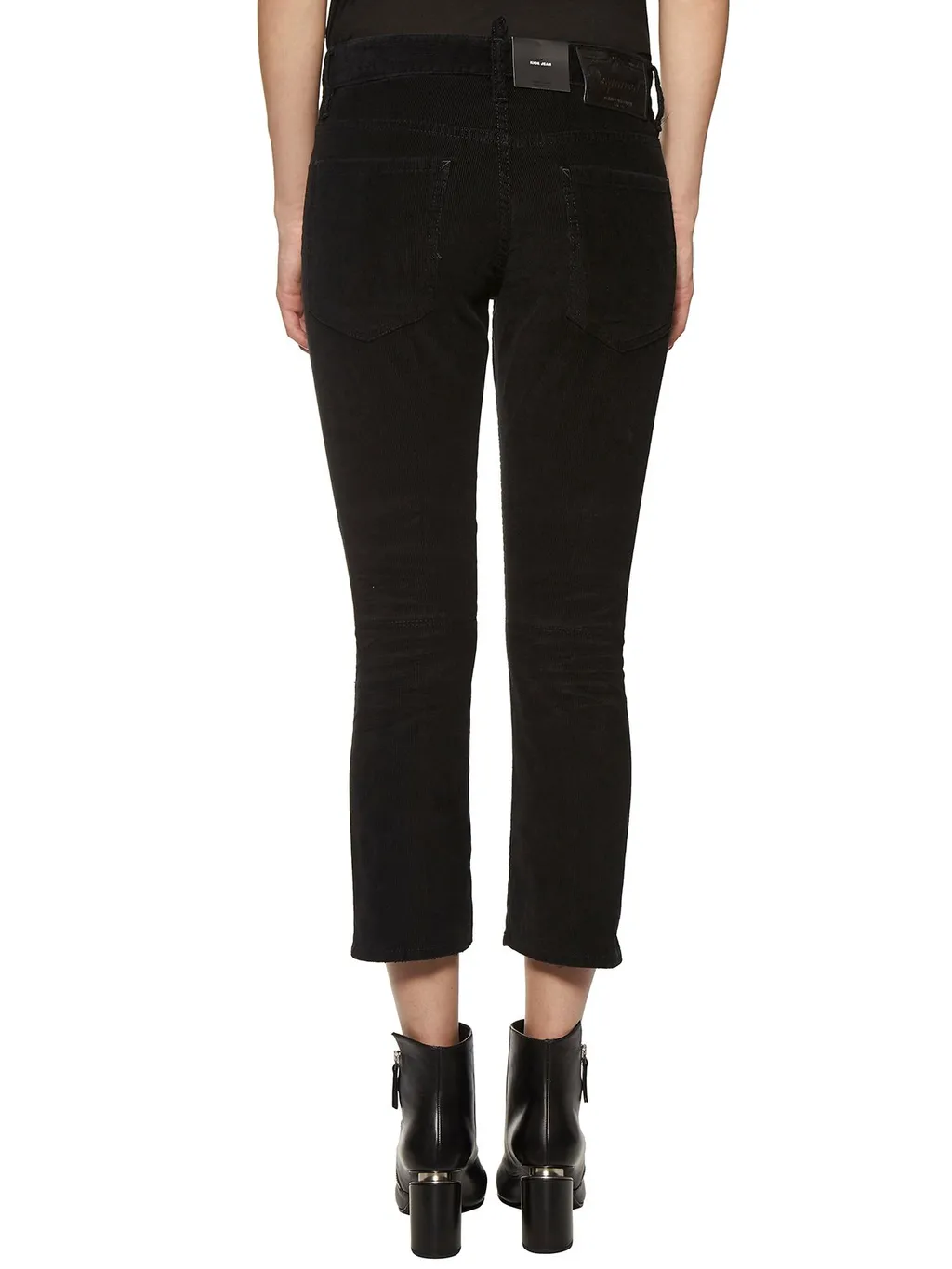 Logo Patch Cropped Jeans